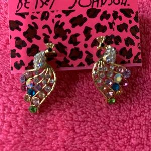 Peacock earrings